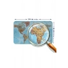 Türkçe Eğitici Ülke ve Başkent Okyanus Detaylı Atlası  Dünya Haritası Duvar Sticker -60x105-3849
