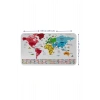 Türkçe Ülke Bayrak lı Eğitici Başkent Detaylı Atlası Dünya Haritası Duvar Sticker -60x105-3861