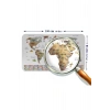 Türkçe Ülke Bayrak lı Eğitici Başkent Detaylı Atlası Dünya Haritası Duvar Sticker -60x105-3862