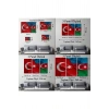 Türkiye Azerbaycan Bayrak Desenli Dekoratif Kanvas Tablo-6516