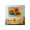 Yaz Mevsimi Manzaralı Kanvas Duvar Tablosu-1181