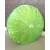 Yeşil Limon Desenli Dekoratif Çok Amaçlı Yer Bahçe Balkon Kamp Minderi Çapı 65 cm