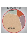 Adıyaman  İli ve İlçeler Haritası  Dekoratif Kanvas Tablo 1250