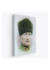 Atatürk Portre Tablosu Mustafa Kemal Atatürk Dikdörtgen Dekoratif Kanvas Tablo-CF-56