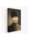 Atatürk Portre Tablosu Mustafa Kemal Atatürk Dikdörtgen Dekoratif Kanvas Tablo-CK-61