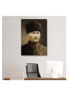 Atatürk Portre Tablosu Mustafa Kemal Atatürk Dikdörtgen Dekoratif Kanvas Tablo-CK-61