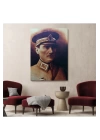 Atatürk Portre Tablosu Mustafa Kemal Atatürk Dikdörtgen Dekoratif Kanvas Tablo-CÖ-66