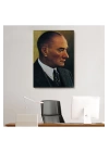 Atatürk Portre Tablosu Mustafa Kemal Atatürk Dikdörtgen Dekoratif Kanvas Tablo-DH-85