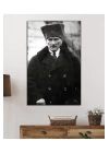 Atatürk Portresi Uv Baskılı Cam Tablo, Ev Ve Ofis Duvar Dekoru Hediyelik