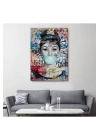 Audrey Hepburn Graffiti Pop Art Duvar Tablosu-6470