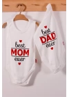 Best Mom Ve Dad Desenli Askılı Unisex Body