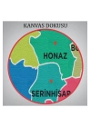 Denizli  İli ve İlçeler Haritası  Dekoratif Kanvas Tablo 1318