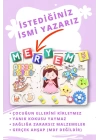 Eğitici Ahşap Kişiselleştirilebilir Kız Çocuk Oyuncak  Puzzle Yapboz HAYVANLAR, SAYILAR VE ŞEKİLLER