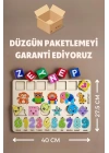 Eğitici Kişiye Özel Ahşap Puzzle Yapboz (HAYVANLAR, SAYILAR VE GEOMETRİK ŞEKİLLER) Oyuncak