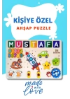 Eğitici Kişiye Özel Ahşap Puzzle Yapboz Oyuncak (HAYVANLAR, SAYILAR VE FARKLI ŞEKİLLER) Tak Çıkar