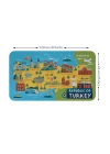 Eğitici ve Öğretici Cocuk Odası Türkiye Haritası Duvar Sticker-60x105-3871