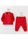 Happy Newyear Bebek Pijama Takım Red