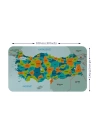 Harita Sepeti Eğitici - Öğretici Dünya ve Türkiye Haritası Çocuk Odası Duvar Sticker-60x105-3887