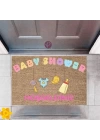 Kapı Önü Paspası Dekoratif Dijital Baskı Baby Shower P-2486