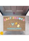 Kapı Önü Paspası Dekoratif Dijital Baskı Baby Shower P-2487