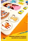 Kız çocuk Eğitici Oyuncak Kişiselleştirilebilir. Montessori Tak Çıkar Ahşap Puzzle Yapboz