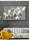 Led Işıklı 3d Dekoratif Tablo Beyaz Çiçek