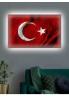 Led Işıklı Türk Bayrağı (ay yıldız)