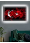 Led Işıklı Türk Bayrağı (kırmızı beyaz)