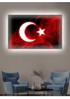 Led Işıklı Türk Bayrağı tablo (şanlı bayrağımız)