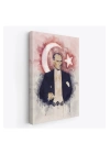 Mustafa Kemal Atatürk ve Türk Bayrağı Suluboya Görünümlü Dekoratif Kanvas Tablo-CY-76