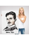 Nikola Tesla Dekoratif Kanvas Tablo-5917