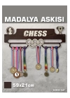 Satranç Madalya Askısı, CHESS Sporcu Ödül Duvar Askılı Madalyalık, Madalya Tutucu