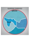 Siirt İli ve İlçeler Haritası  Dekoratif Kanvas Tablo 1450