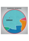 Şırnak İli ve İlçeler Haritası  Dekoratif Kanvas Tablo 1460