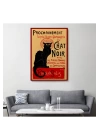 Siyah Kedi Tablosu - Le Chat Noir Theophile Steinlen-6431