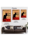 Siyah Kedi Tablosu - Le Chat Noir Theophile Steinlen-6431