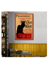 Siyah Kedi Tablosu - Le Chat Noir Theophile Steinlen-6431