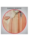 Soyut Çiçekler Yağlıboya Görünüm Dekoratif Kanvas Duvar Tablosu-3540