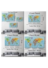 Türkçe Dünya Haritası Kanvas Tablo Son Derece Detaylı ve Dekoratif-1989