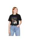 Unisex Asap Rocky Baskılı Hiphop Siyah Basic Tshirt