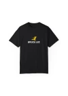 Unisex Bruce Lee Baskılı Siyah Basic Tshirt