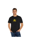 Unisex Buttman Baskılı Mizah Siyah Basic Tshirt