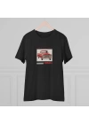 Unisex Clube De Carros Classics 1960s Araba Baskılı Siyah Basic Tshirt