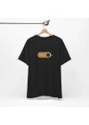 Unisex Coffee On Baskılı Siyah Basic Tshirt