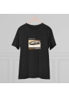 Unisex Consept Cars Classics Baskılı Siyah Basic Tshirt