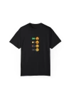 Unisex Emoji Enerji Baskılı Siyah Basic Tshirt