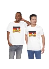 Unisex EURO 2024 Almanya Baskılı Beyaz Basic Tshirt