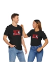 Unisex EURO 2024 Arnavutluk Baskılı Siyah Basic Tshirt