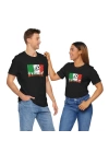 Unisex EURO 2024 İtalya Baskılı Siyah Basic Tshirt