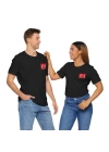 Unisex EURO 2024 Türkiye Cep Boy Baskılı Siyah Basic Tshirt